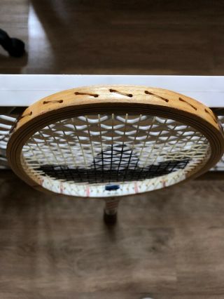 Vintage Adidas Ilie Nastase Wooden Tennis Racket Racquet 4
