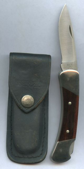 Buck Made In Usa Vintage Model 500 Hunting Knife With Leather Sheath Nmos.