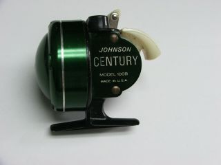 Johnson Century Model 100b Anti - Reverse Vintage Reel.