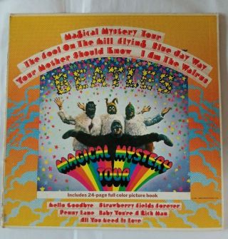 Vintage Collectible The Beatles Magical Mystery Tour Lp 1967 33 Rpm Vg,