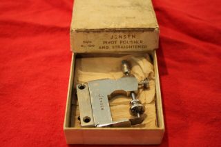 Vintage Watchmakers Pivot Polisher Straightener Made By Jenson No.  100