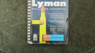 Vintage Lyman 1967 Reloading Handbook 44th Edition