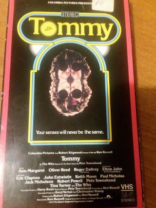 Vintage 1987 Tommy The Movie Vhs