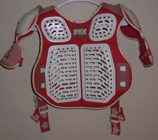 Vintage Fox Motocross Moto - X Racing Chest Protector Red
