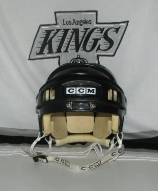 Vintage MHT2 CCM Hockey Helmet Luc Robitaille Los Angeles Kings 2
