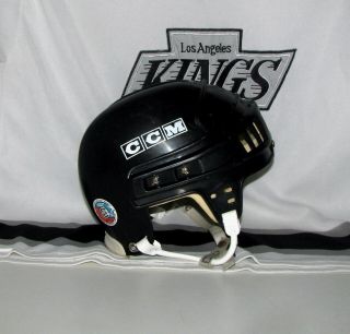 Vintage MHT2 CCM Hockey Helmet Luc Robitaille Los Angeles Kings 3