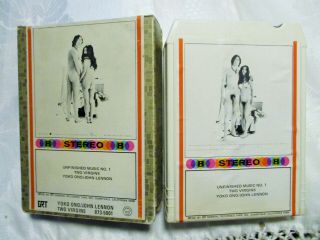 Vintage John Lennon: & Yoko Ono: Two Virgins.  8 - Track Tape Cartridge,  Stereo