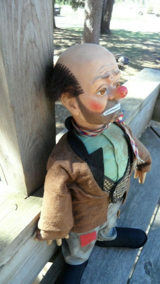 Vintage EMMETT KELLY Clown Doll 21 