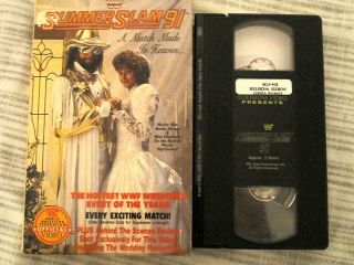 Vintage Big Box Coliseum Video Wwf 1991 Summer Slam 91 Wrestling Vhs Tape