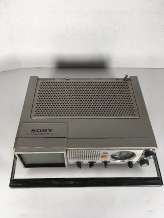 Vintage Sony TV - 411 Portable FM/AM TV Receiver 2