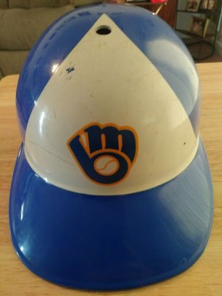 Vintage Milwaukee Brewers Plastic Full Size Batting Helmet