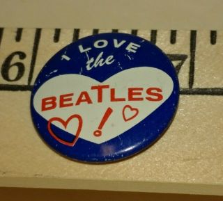1964 Vintage Beatles PinBack 3/4 