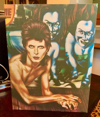 Vintage Concert Program - David Bowie - Diamond Dogs - Tour Book - Near - Satin