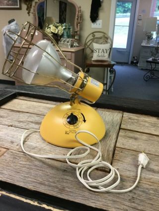 Vintage General Electric Sunlamp Kit Rsk - 6 With Bulb