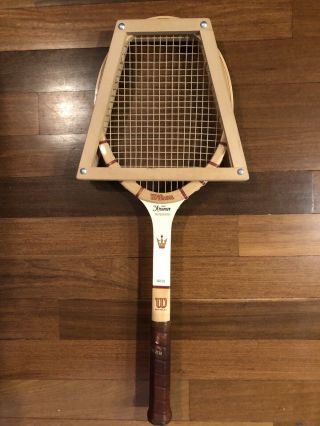 Vintage Wilson Jack Kramer Autograph Wood Tennis Racquet,  Wood Press 4