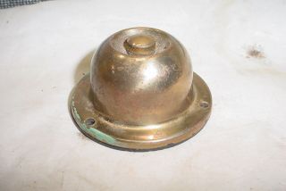 Vintage Edwards 1872 Brass Domed Doorbell Push Button