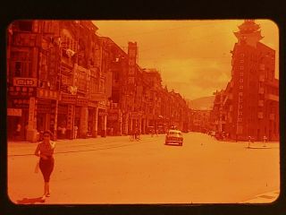 Vintage 35mm Slide Kowloon Hong Kong China Street Scene