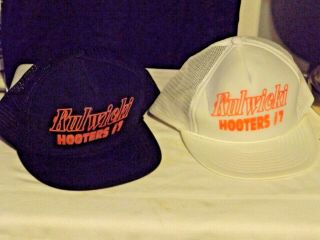 (2) Vintage Alan Kulwicki 7 Hooters Snap Back Hats Nascar