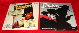 2 Vintage Lp Records The Shadow Radio Broadcasts Crime 1973 Mark 56 1975 Radiola