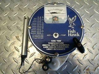 Vintage Fish Hawk 530,  Depth,  Temp & Light Analyzer