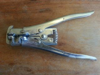 Vintage Heavy Duty E - Z Wire Stripper By Ideal Industries Made In Usa