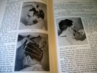 Vintage 1950 Standardized Textbook Of Barbering,  Hc,  Illustrated
