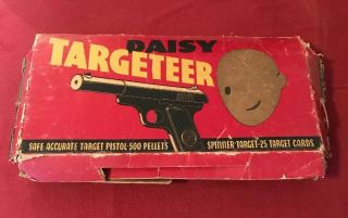 Vintage Daisy Targeteer No.  118 Bb Pistol With Box,  Targets,