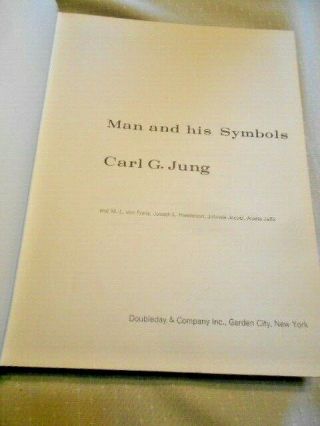 Vintage Book 1969 Man and His Symbols by Carl G.  Jung HC 2