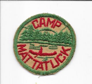 Round Camp Mattatuck Long Rivers Council Vintage Boy Scouts Of America Bsa
