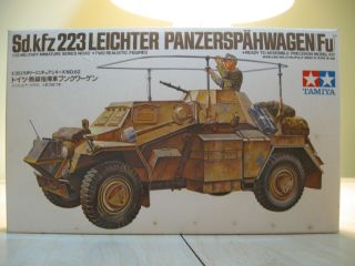 Vintage Tamiya 1/35 Sd.  Kfz.  223 Leichter Panzerspahwagen (fu) 3562