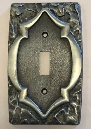 Vintage Metal Amerock Light Switch Plate Cover Sa Single Ornate L2