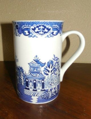 Royal Cuthbertson Blue Willow Coffee Cup /mug Vintage