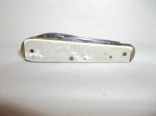 Vintage Circa 1930 - 1936 Imperial Providence R.  I.  2 Blade Knife Cracked Ice