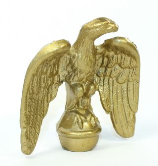 American Clock / Flag Pole Eagle Finial - Vintage - 2 - 3/4 " Brass - Tk94