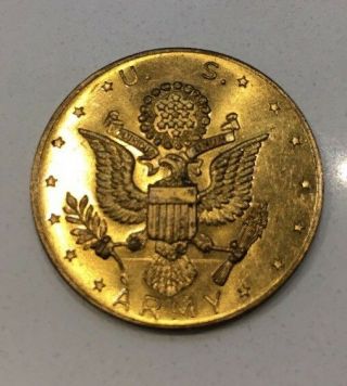 Vintage U.  S.  Army Token Or Military Challenge Coin