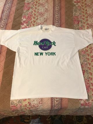 Vintage Hard Rock York White T Shirt Xxl