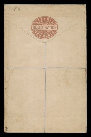 Dr Who Liberia Vintage Registered Letter Stationery C120820