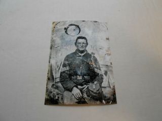 Old Vtg Civil War Union Soldier Photo