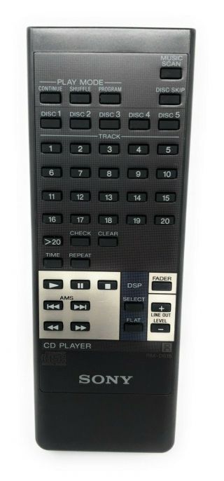 Sony Rm - D615 Remote Cd Player Receiver Str - D515 Str - D615 Vintage Audio
