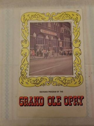 Vintage Grand Ole Opry Program 1971