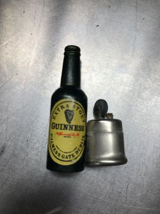 Vintage Miniature Bottle Shaped Pocket Lighter Guinness Stout