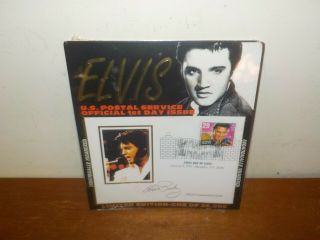 Vintage 1993 Elvis Presley Stamp Fdc Individually Numbered Limited Edition Mip C