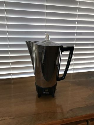 Vintage Presto Stainless Steel 12 Cup Coffee Pot Percolator Maker Model Kk094