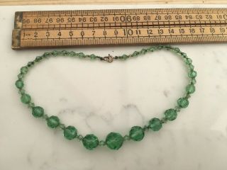Pretty Vintage Glass Bead Necklace,  Vintage Necklace