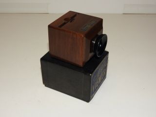 Vintage Chromat - O - Scope Wooden Slide Viewer W/ Box 2