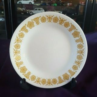 Vintage Corelle Corning Usa Replacement Side Plate Gold Butterfly Pattern