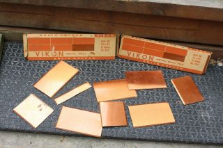 Vintage Vikon Wall Tiles One Box Full Solid Copper - No 29 F (2 1/4 