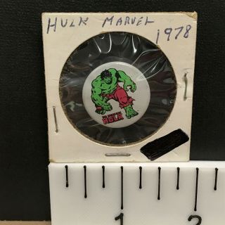Incredible Hulk (1978) 7/8 " Vintage Marvel Comics Character Pin - Back Button