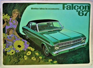 1967 Ford Falcon Automobile Car Advertising Sales Brochure Guide Vintage
