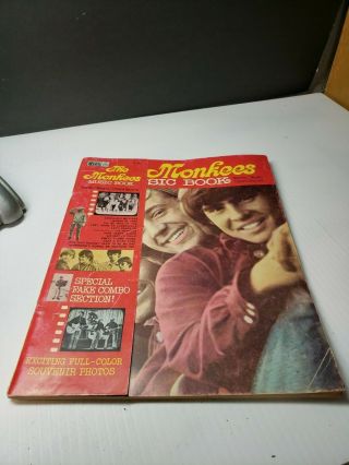 Vintage 1966 The Monkees Music Song Book With Color Pics